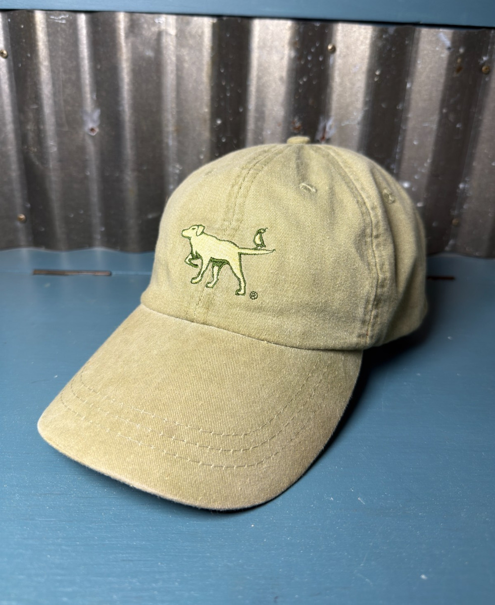 Bird Dog Bay Man's Best Friend Pointer Dog Baseball Cap Hat Adjustable Tan Khaki